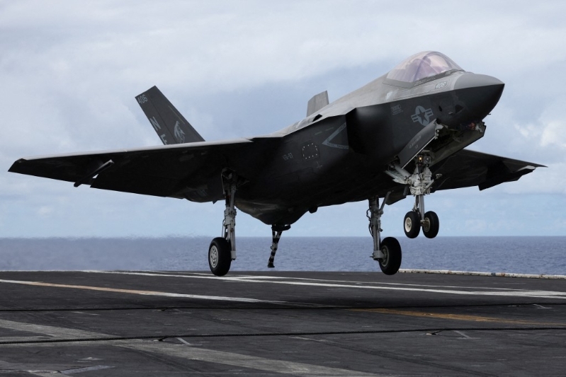 此次调动包括F-16、F-22与F-35战机。路透社